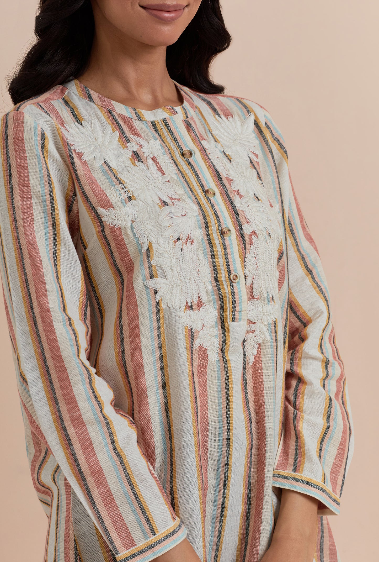 Women's Multi Striped Long Tunic By Room9 The Popup Store