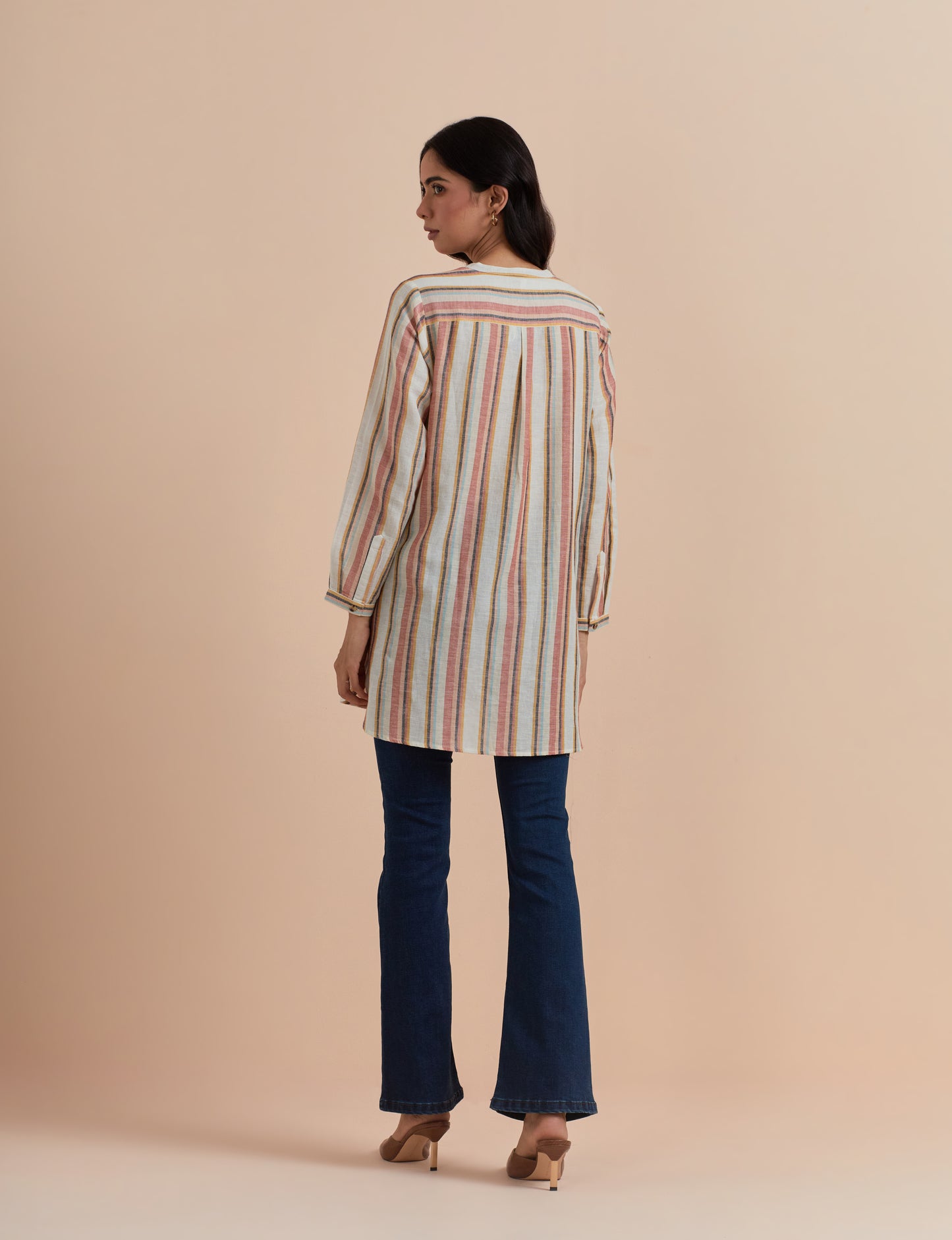 Women's Multi Striped Long Tunic By Room9 The Popup Store