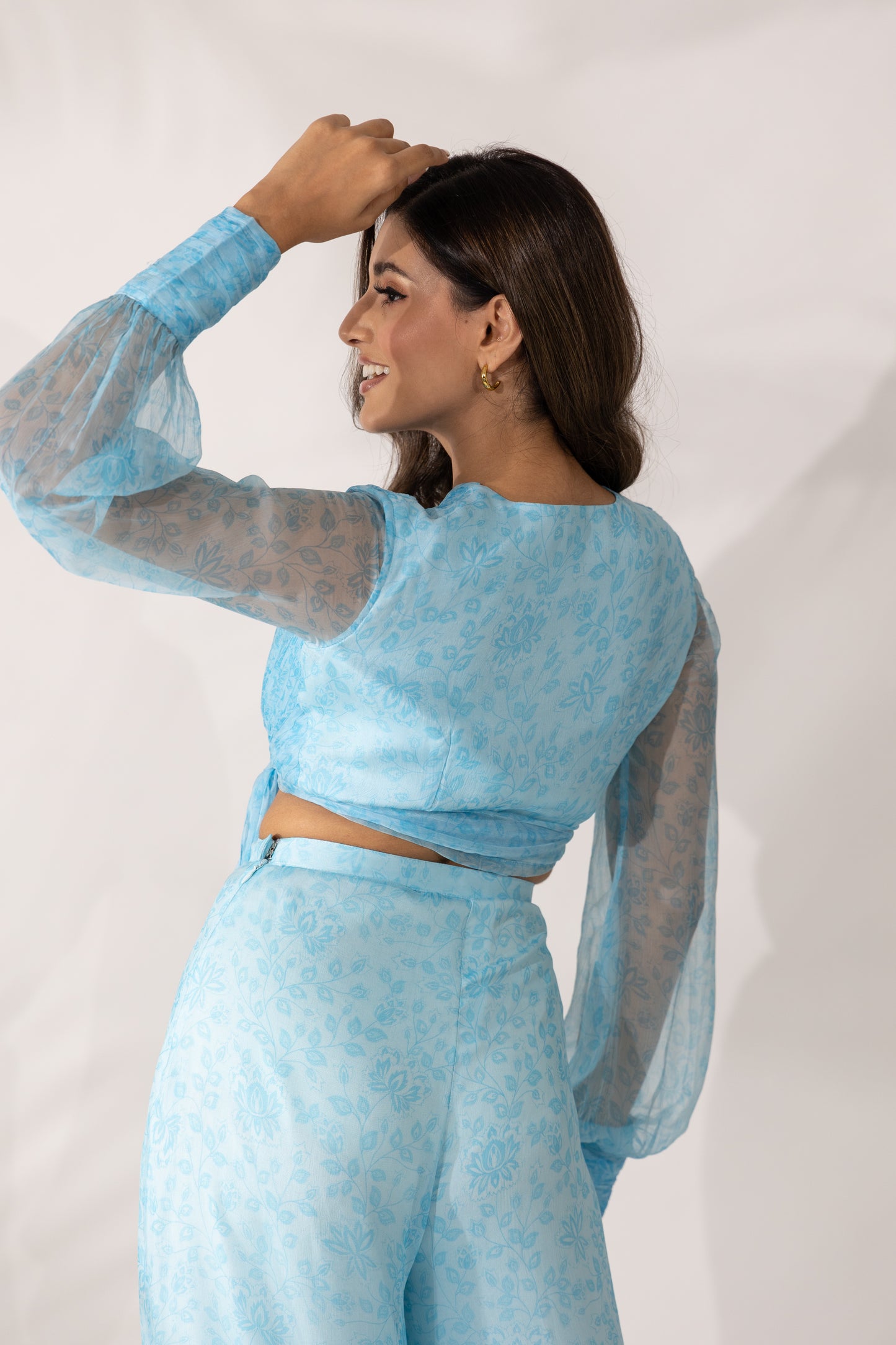 Women's Himalayan Poppy Co-Ord with Wrap Crop Top By Room9 The Popup Store
