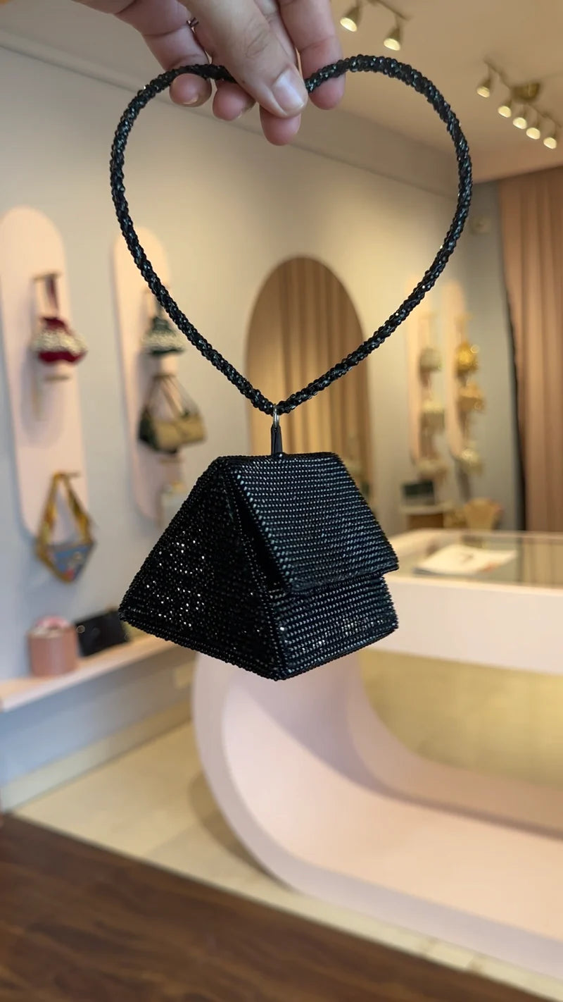 Women's Nano Charm Bag With Crystal Handle By Room9 The Popup Store