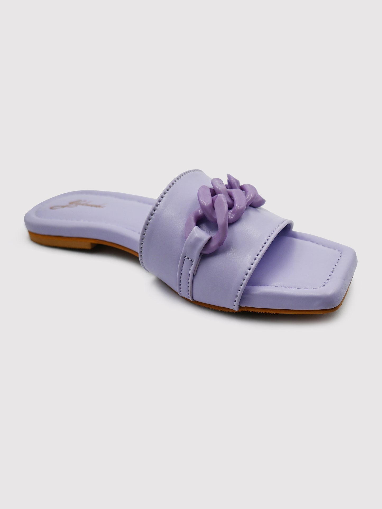 Women's Lavender Buckle Flats By Room9 The Popup Store