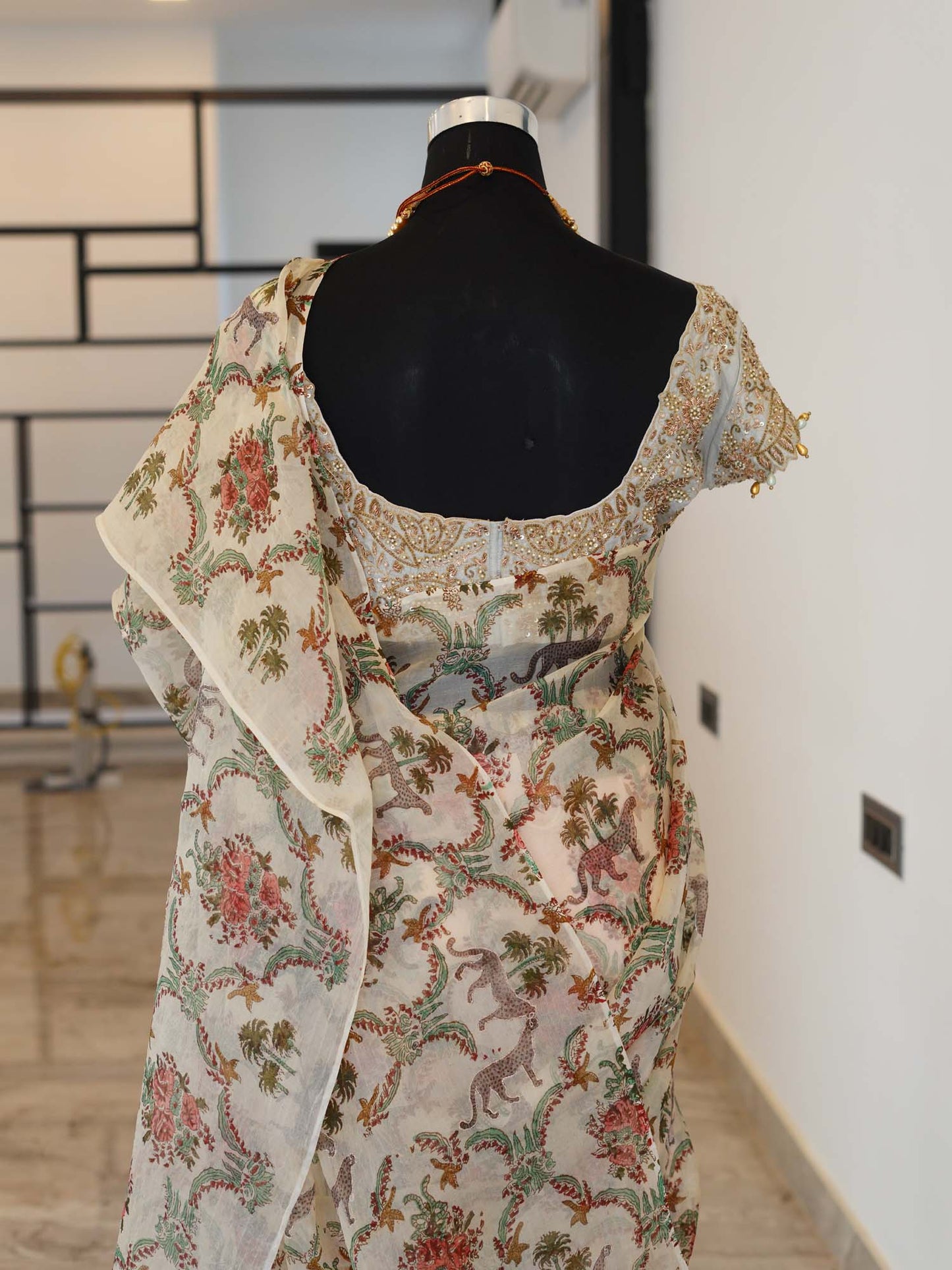 Women's Barely Blossom Elegance Saree By Room9 The Popup Store