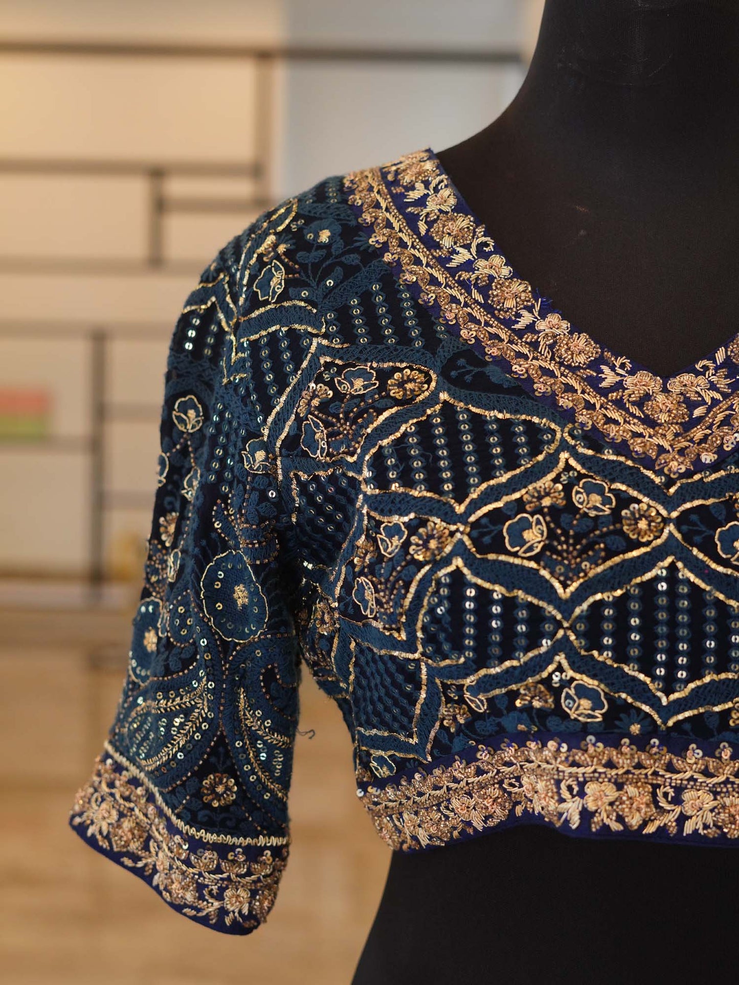 Women's Midnight Enchantment Elegance Embroidered Blouse By Room9 The Popup Store