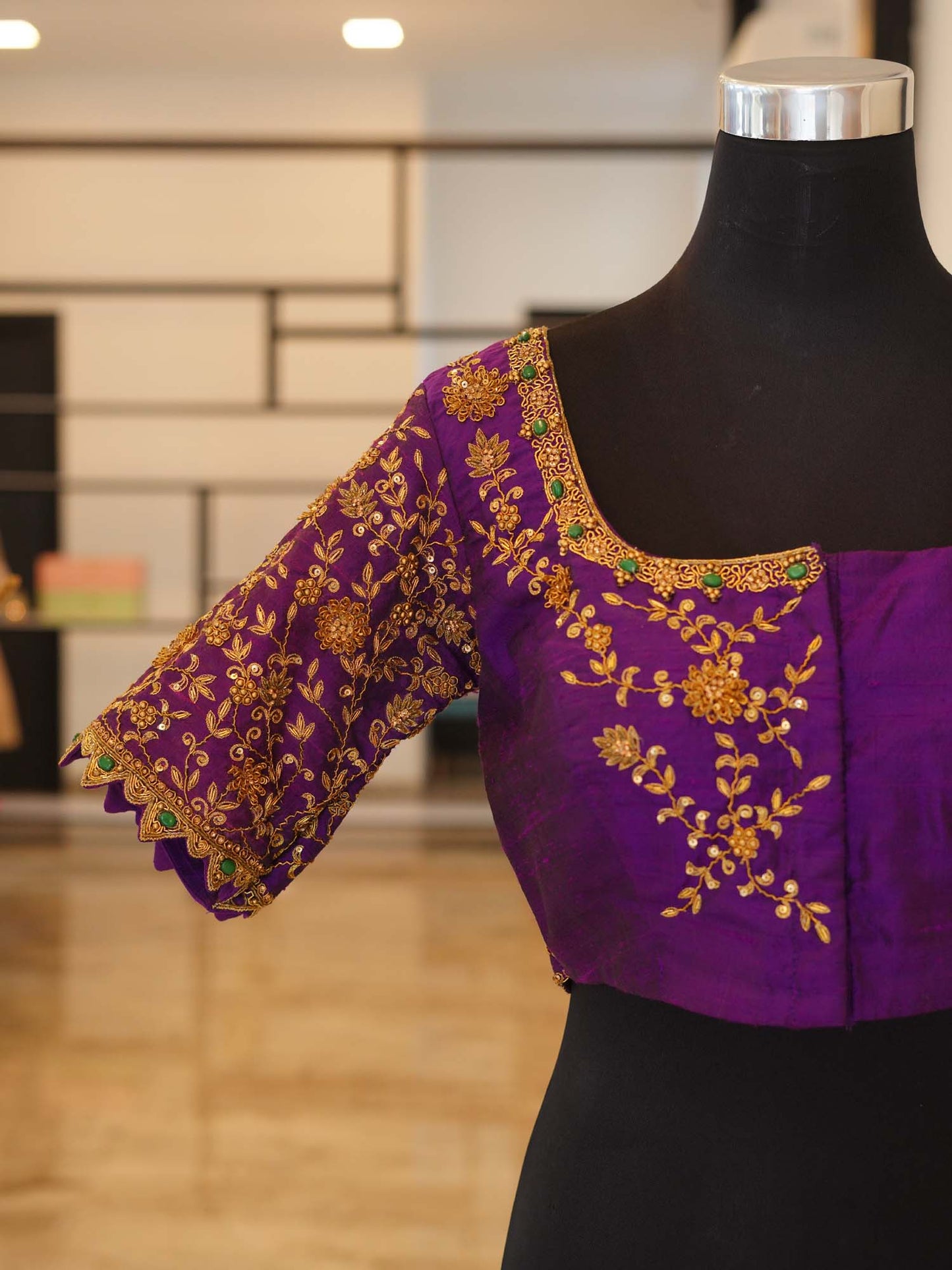 Women's Violet Grace Asymmetry Half N Half Embroidered Blouse By Room9 The Popup Store