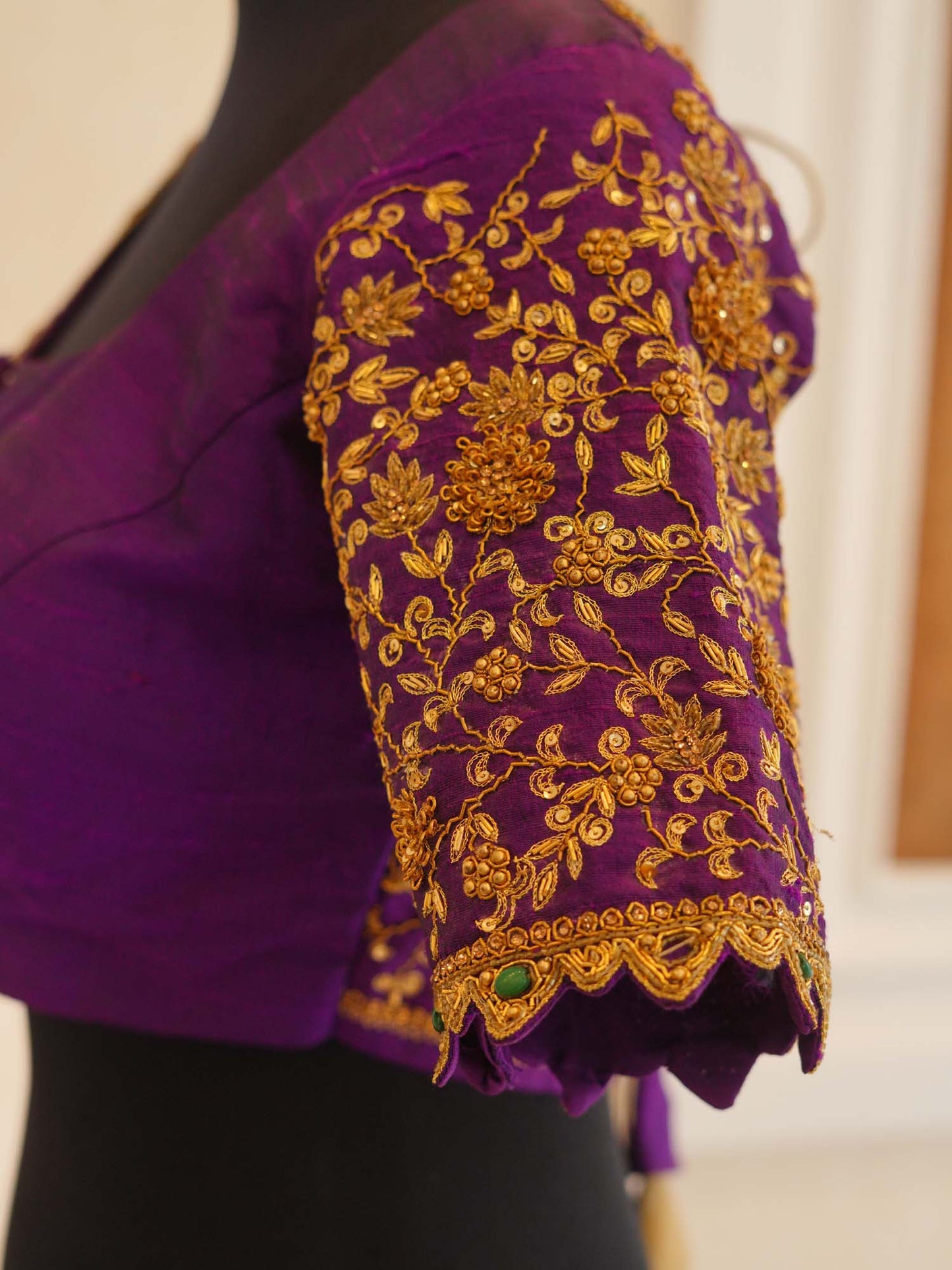 Women's Violet Grace Asymmetry Half N Half Embroidered Blouse By Room9 The Popup Store