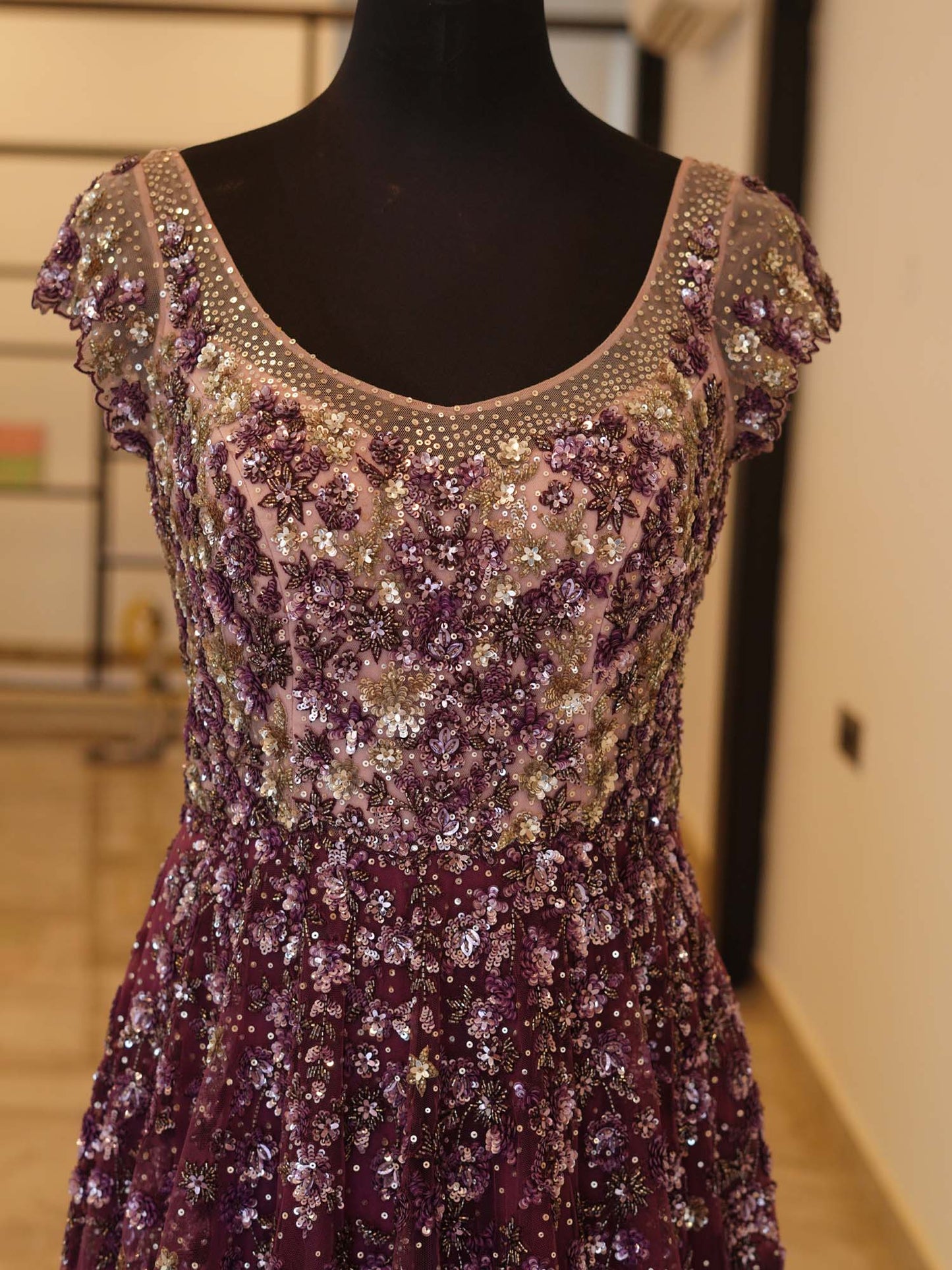 Women's Enchanting Violet Regalia Gown By Room9 The Popup Store