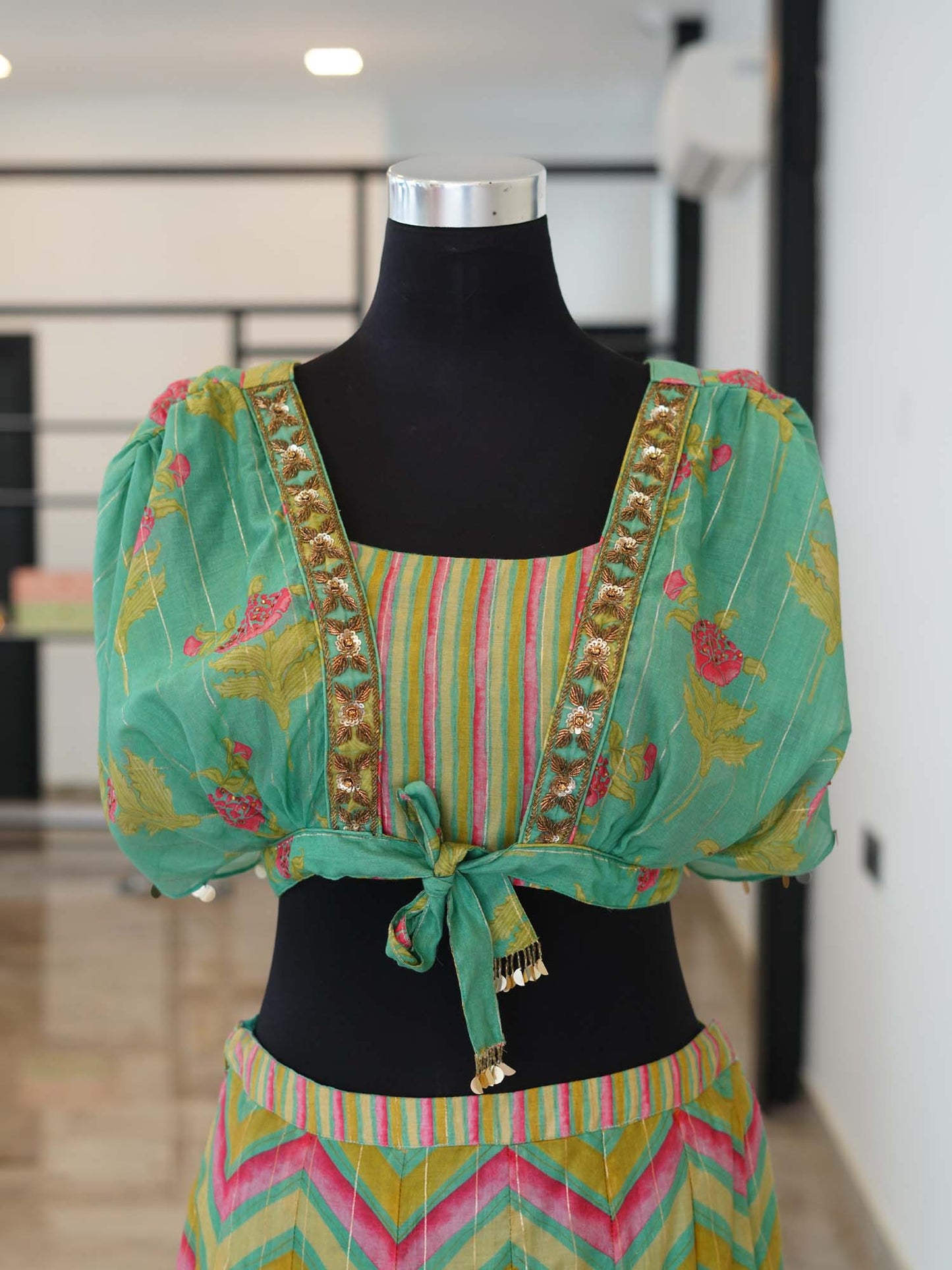 Women's Mossy Meadows Lehenga Ensemble By Room9 The Popup Store