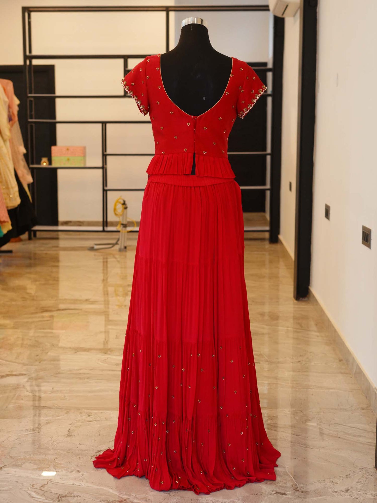 Women's Scarlet Elegance Peplum Ensemble By Room9 The Popup Store