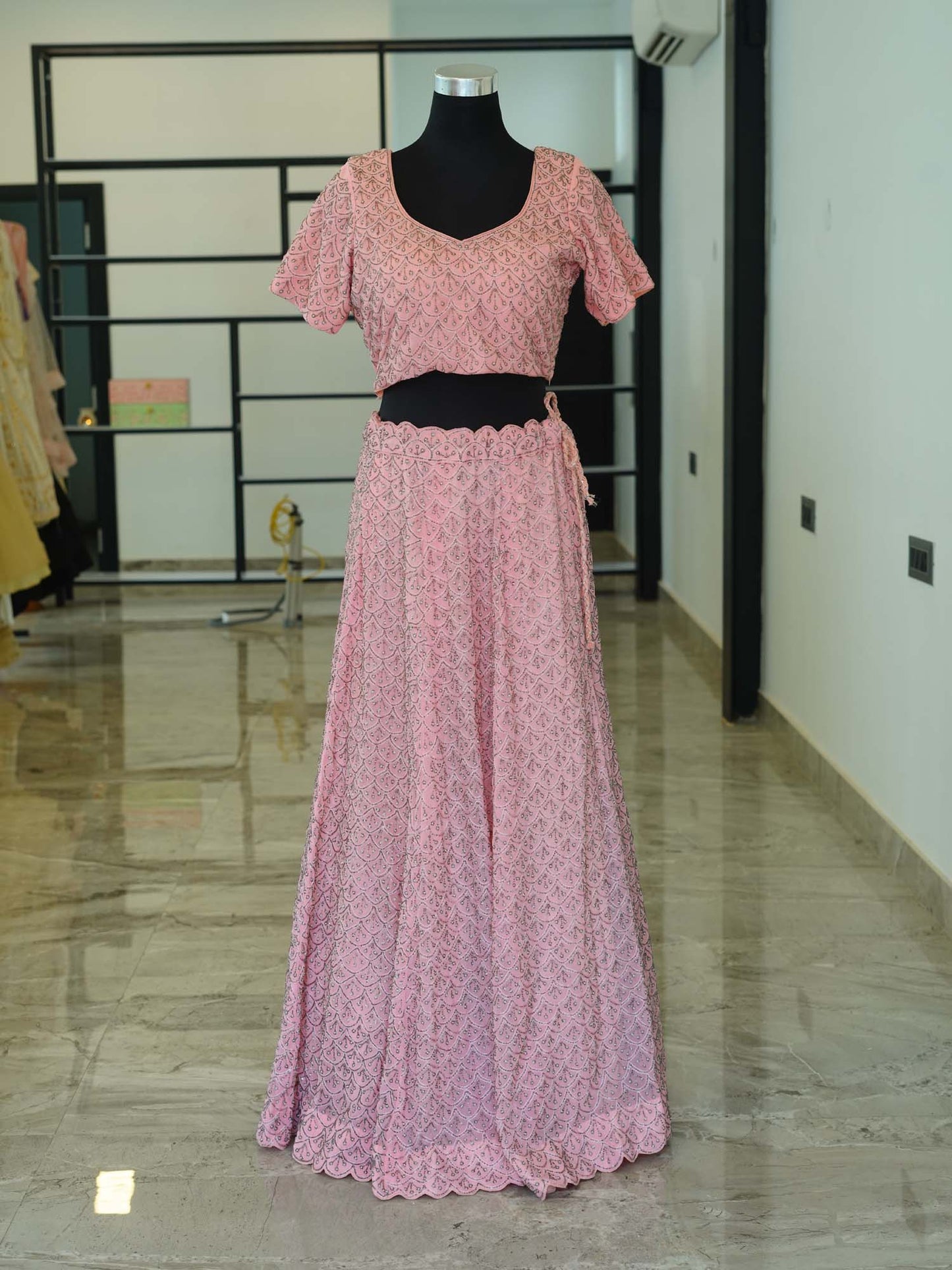 Women's Cameo Blush Enchantress Ensemble Lehenga By Room9 The Popup Store