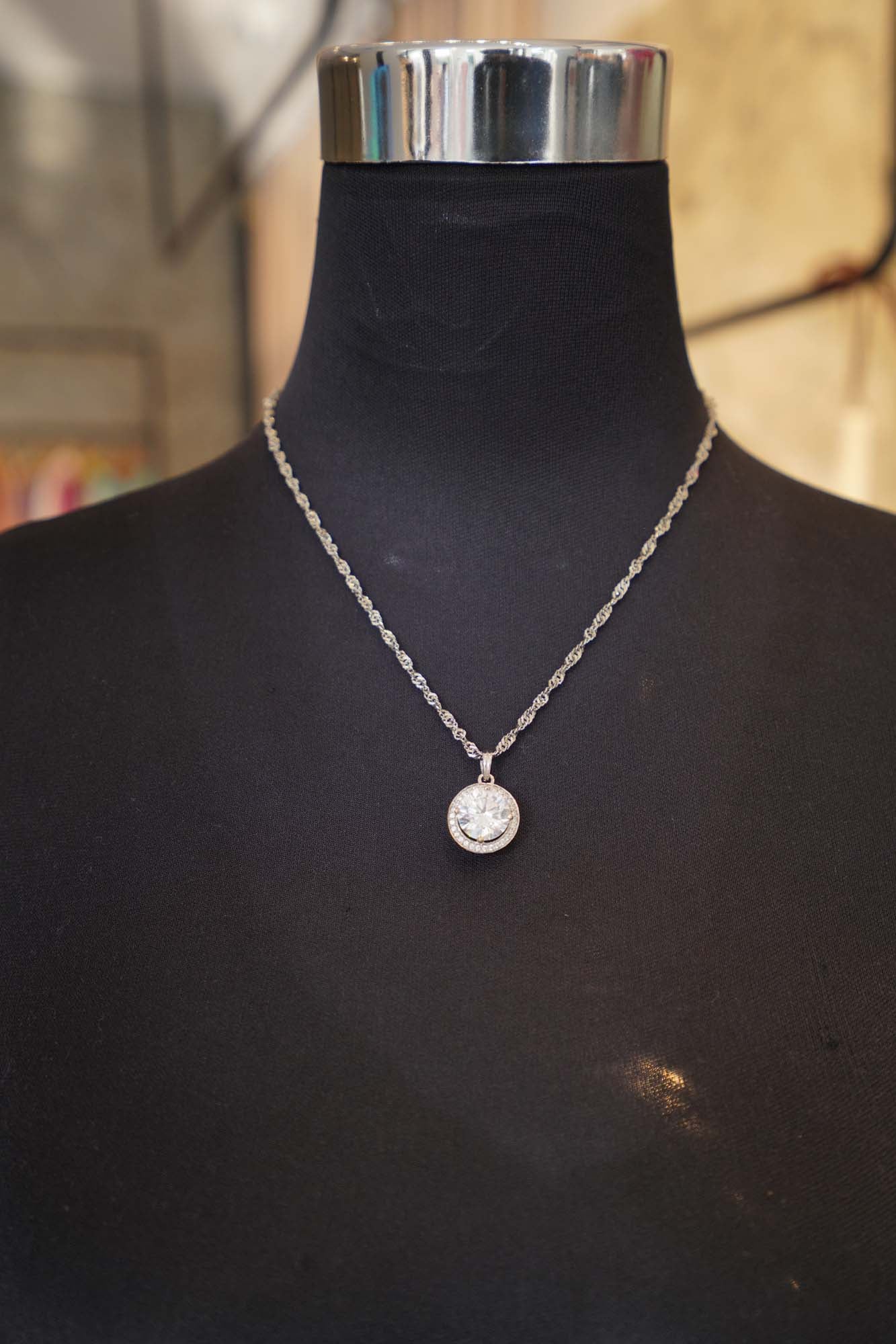 Women's Silver Radiance Statement Pendant By Room9 The Popup Store