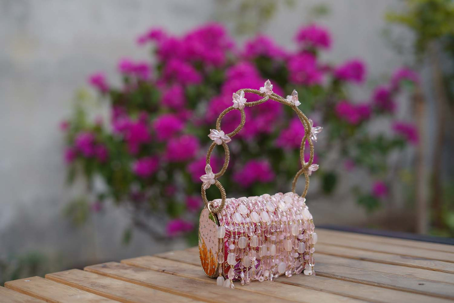 Women's Blooms & Blush Crystal Elegance Bag By Room9 The Popup Store
