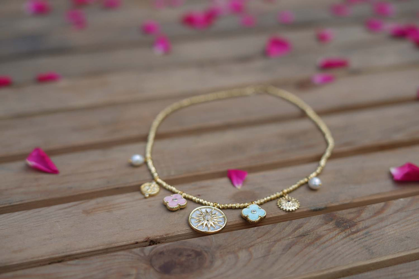 Women's Charm Symphony Brass Neckpiece By Room9 The Popup Store