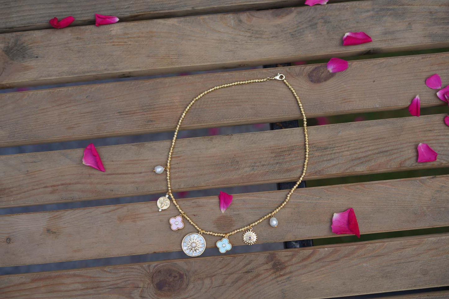 Women's Charm Symphony Brass Neckpiece By Room9 The Popup Store