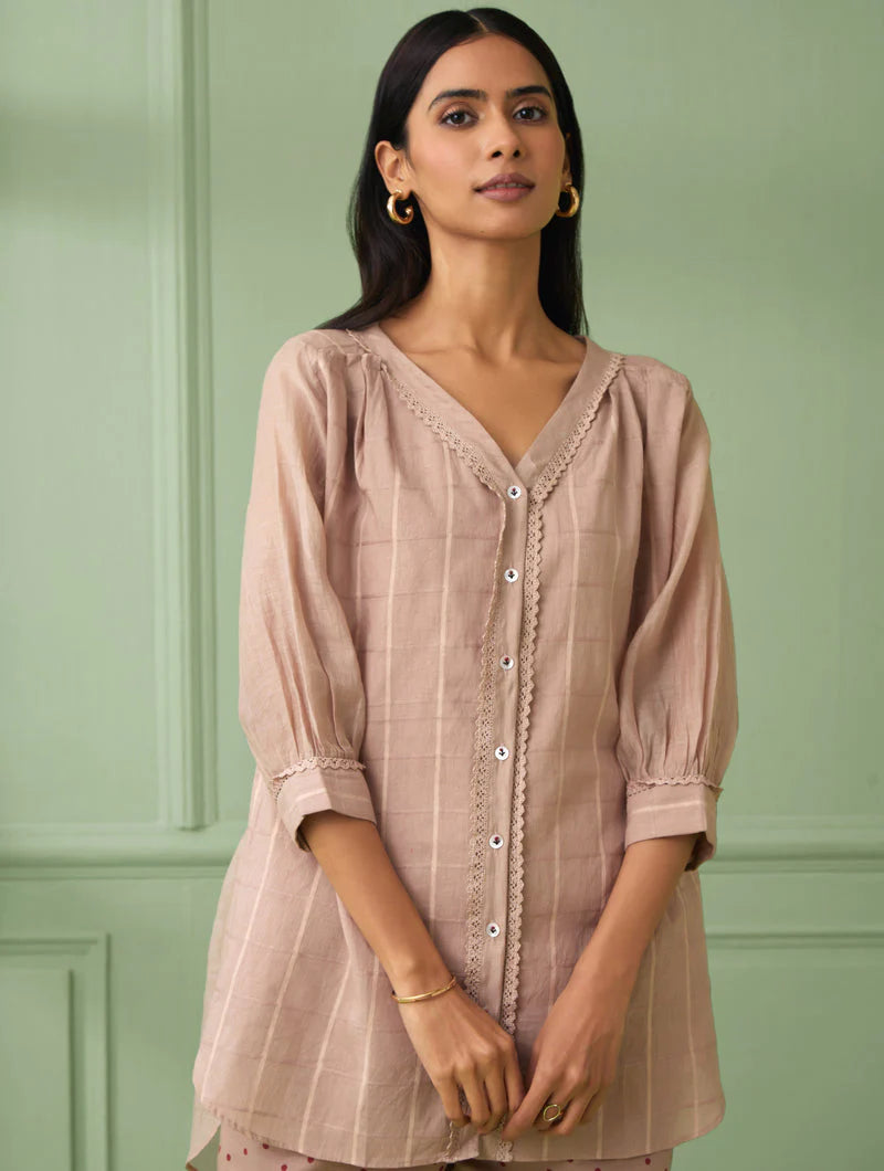 Women's Rose Shirt with Pants (Set of 3) By Room9 The Popup Store