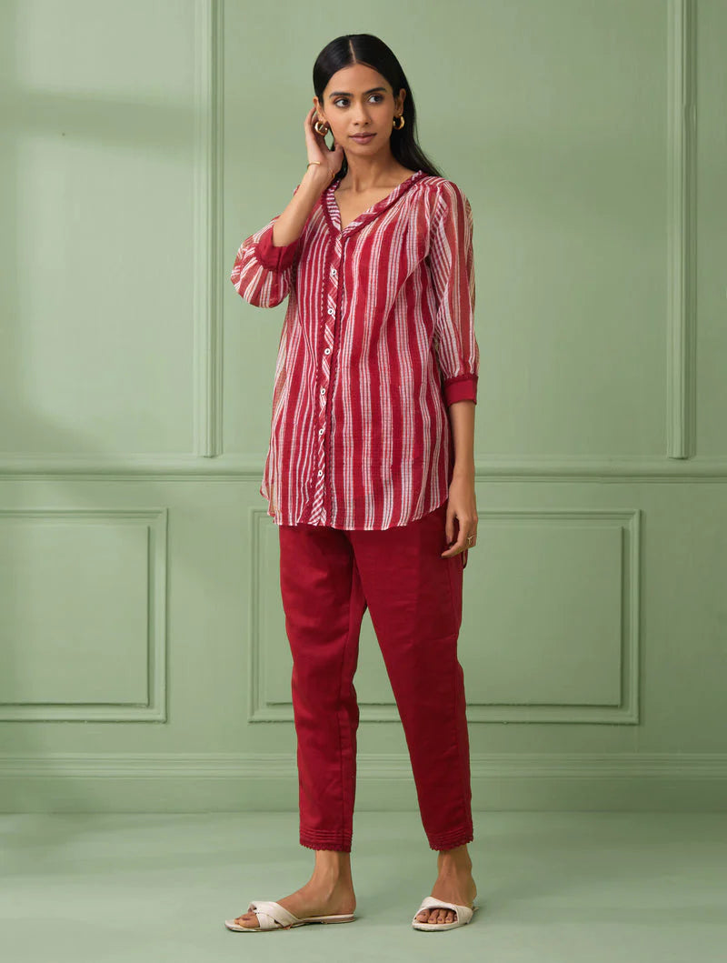 Women's Stripe Shirt with Pants (Set of 3) By Room9 The Popup Store