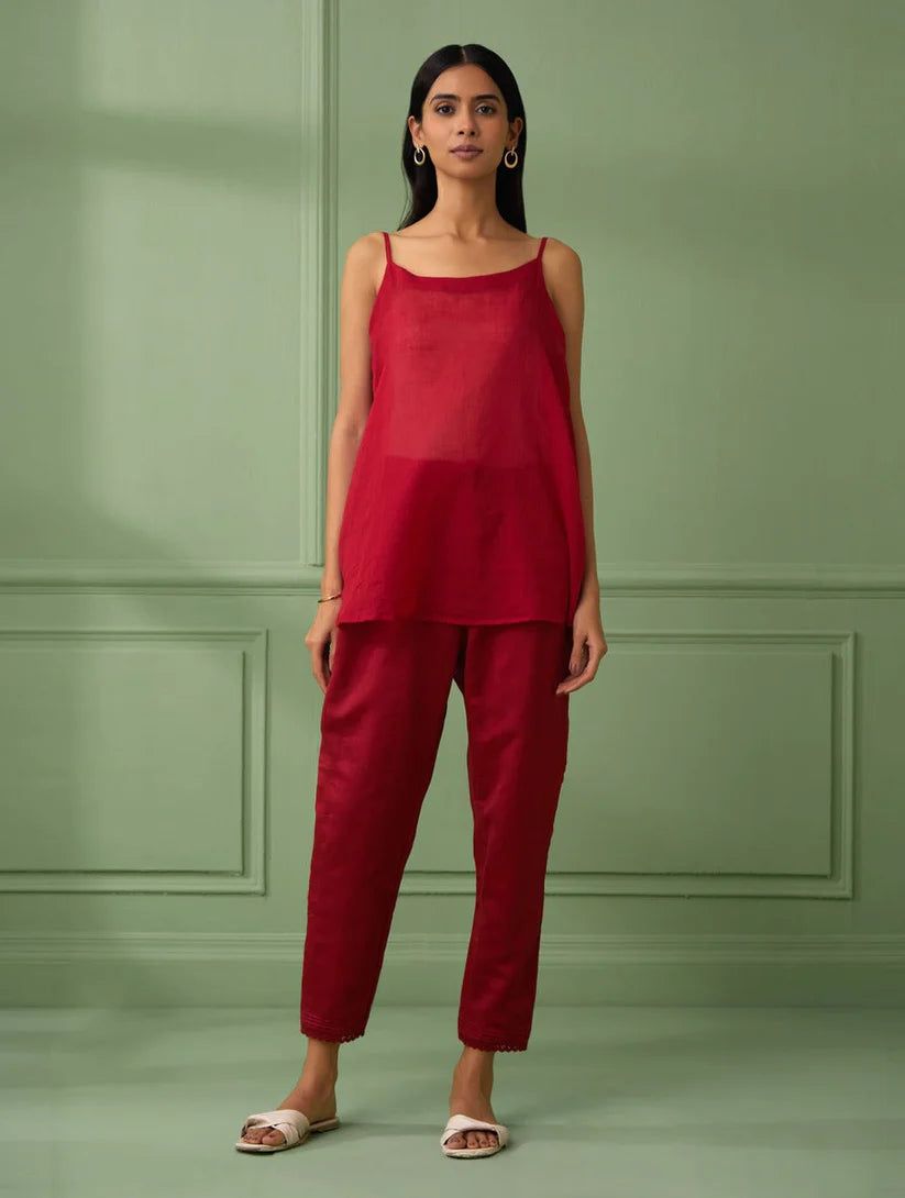Women's Stripe Lace Top & Pants (Set of 3) By Room9 The Popup Store