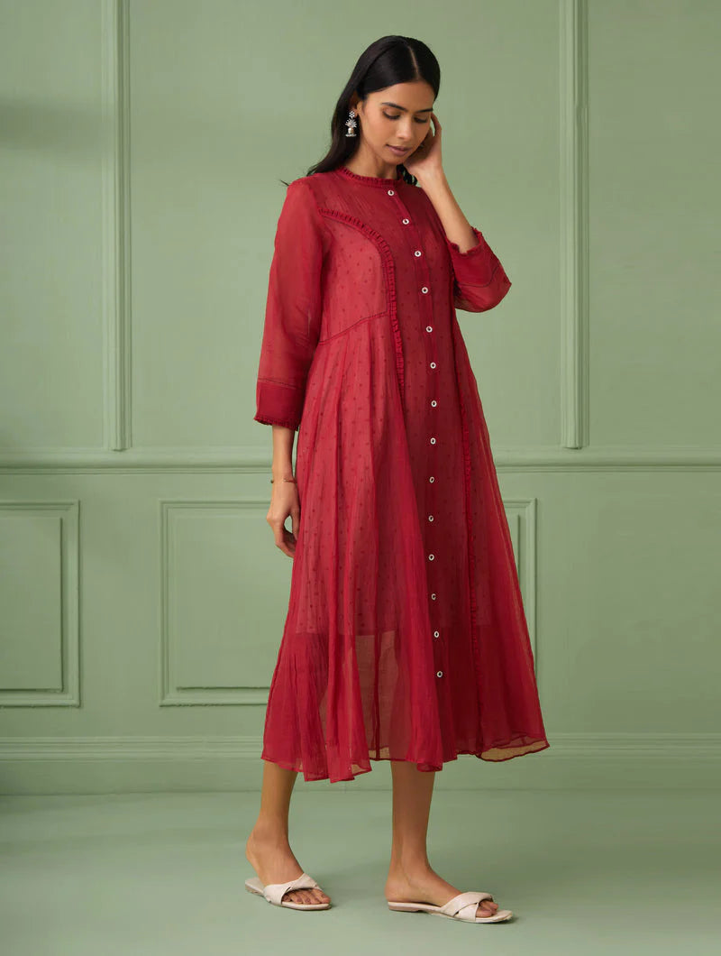 Women's Red Jacket Dress Set By Room9 The Popup Store