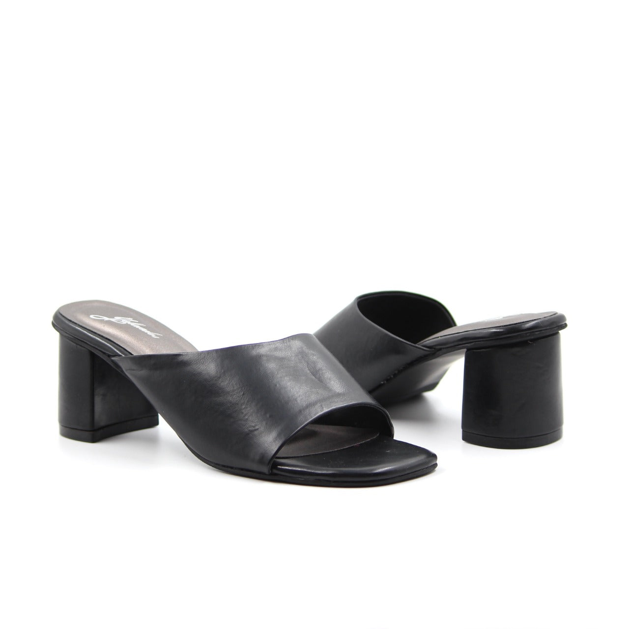Women's YS113 Cross Straps Mules Black By Room9 The Popup Store