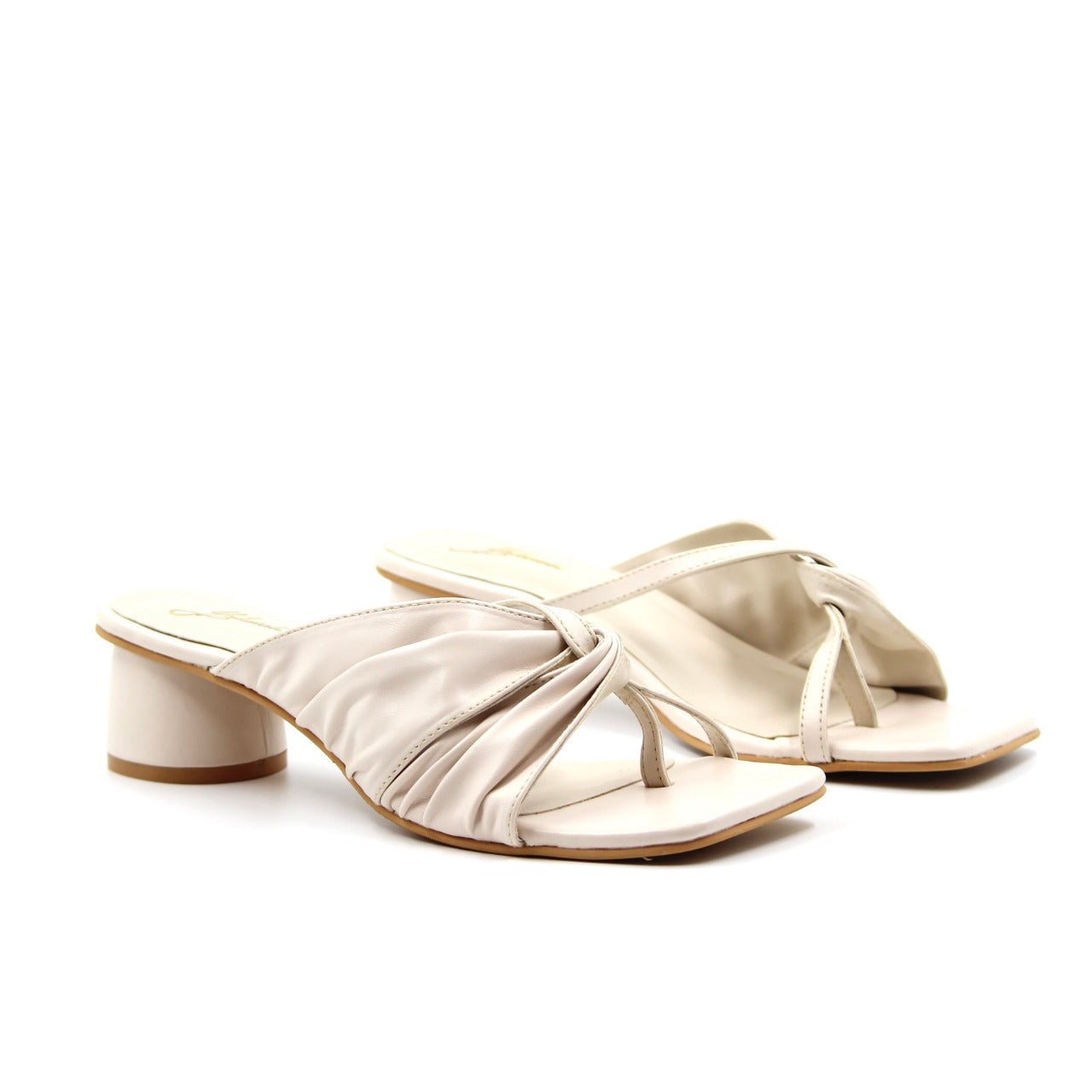 Women's One Side Divider Sandal Cream Color By Room9 The Popup Store