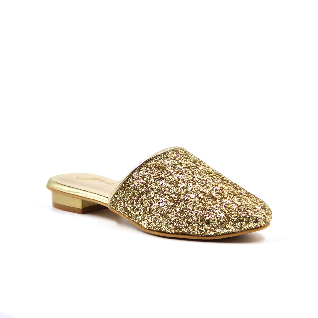 Women's YS121 Bling On Gold Flats By Room9 The Popup Store