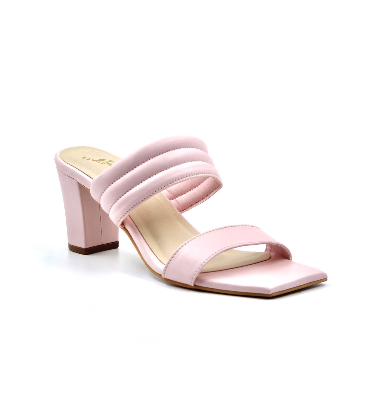 Women's Square Toe Pink Heels By Room9 The Popup Store