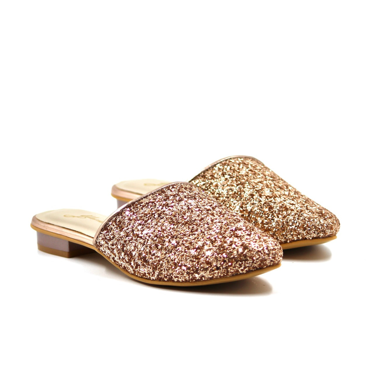 Women's YS122 Bling Slip On Rose Gold By Room9 The Popup Store