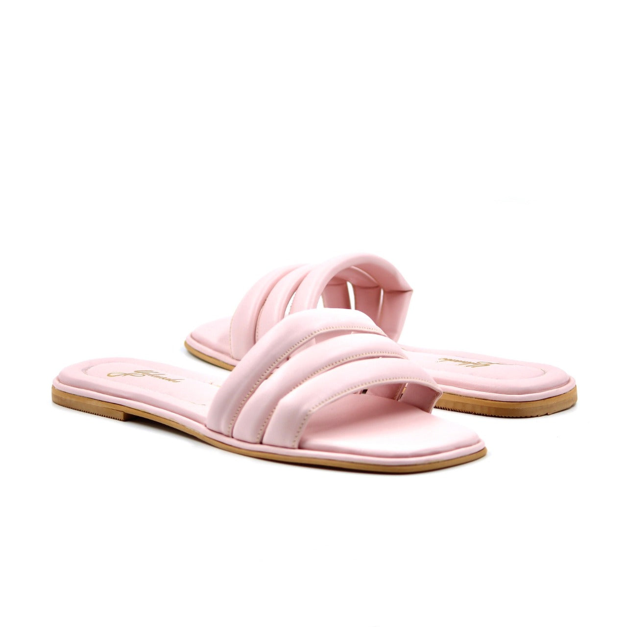 Women's Three Stripe Flats Pink Colored By Room9 The Popup Store
