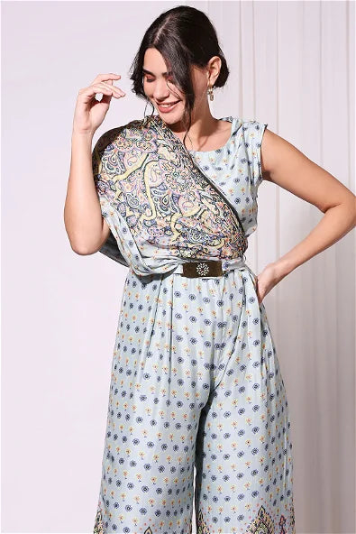 Women's Ethnic Pastel Printed Jumpsuit By Room9 The Popup Store