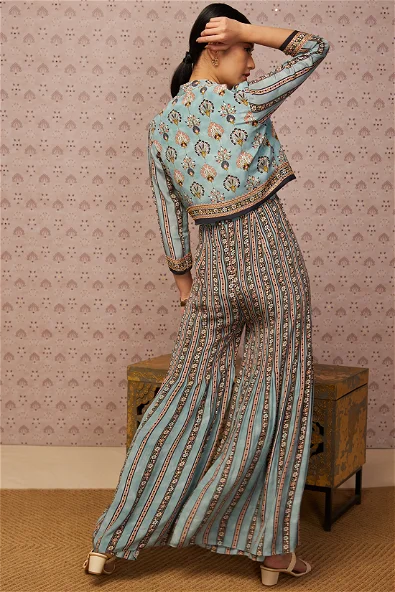 Women's Sarouk Printed Jumpsuit With Jacket By Room9 The Popup Store