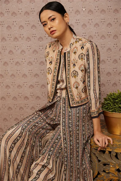 Women's Sarouk Printed Jumpsuit With Jacket By Room9 The Popup Store