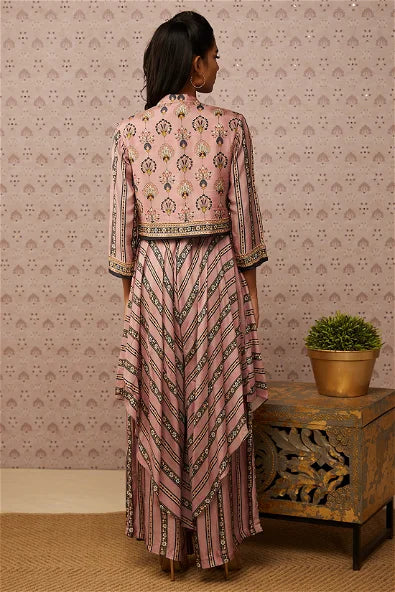 Women's Sarouk Printed Layered Jumpsuit With Jacket By Room9 The Popup Store