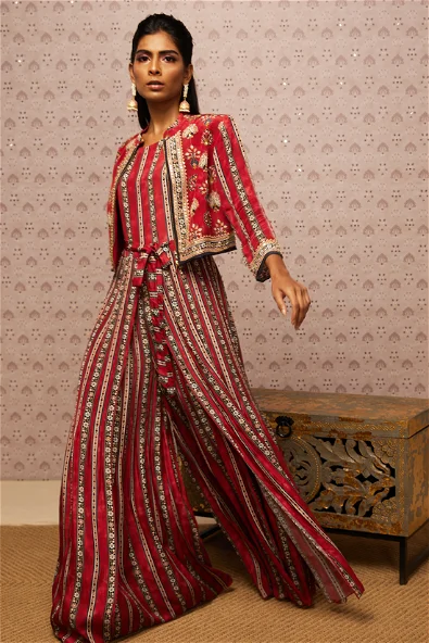 Women's Sarouk Embroidered Jumpsuit With Jacket By Room9 The Popup Store