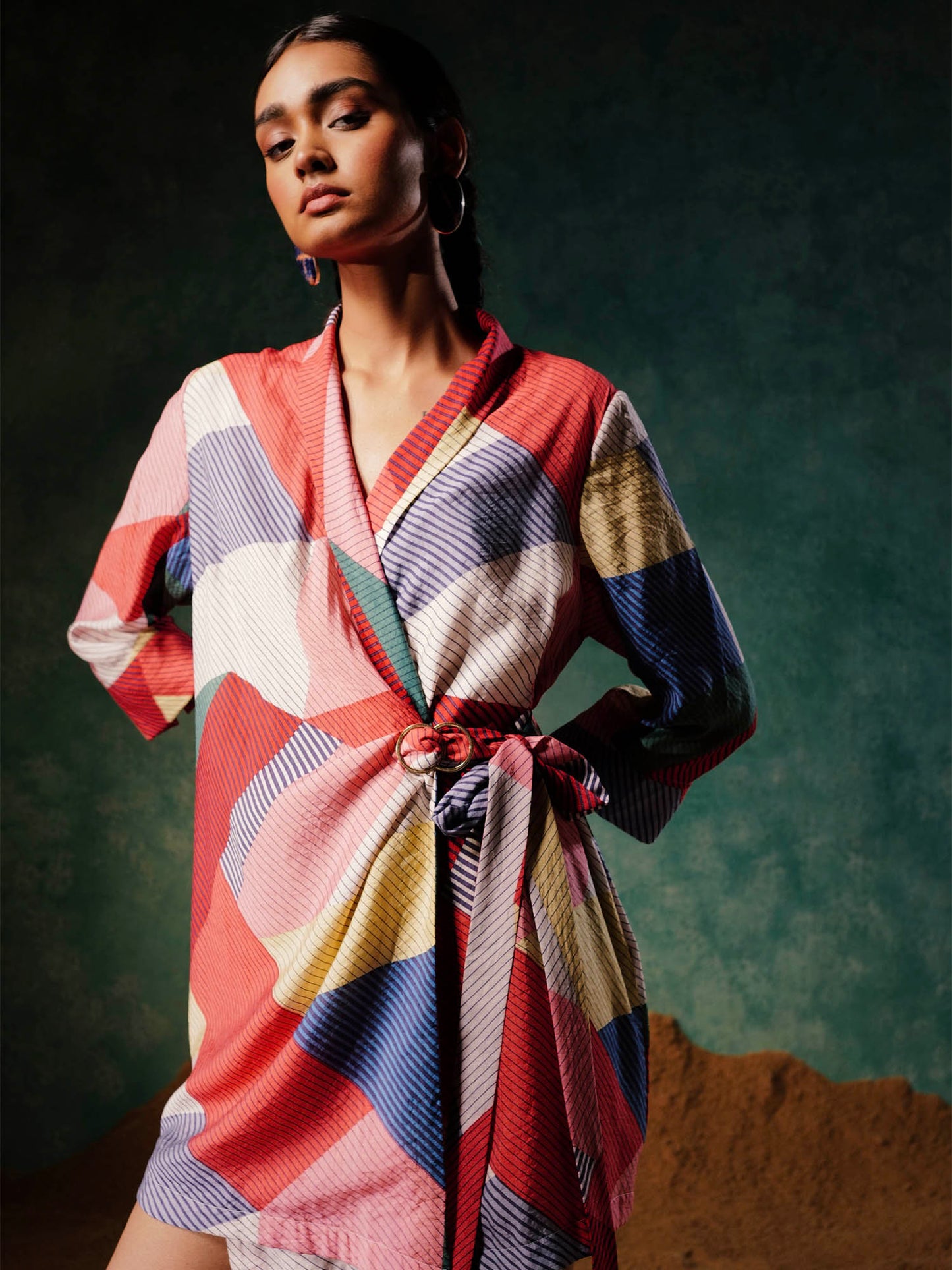 Women's Scarlett Color Blocked Blazer Dress A Printed Paradise By Room9 The Popup Store