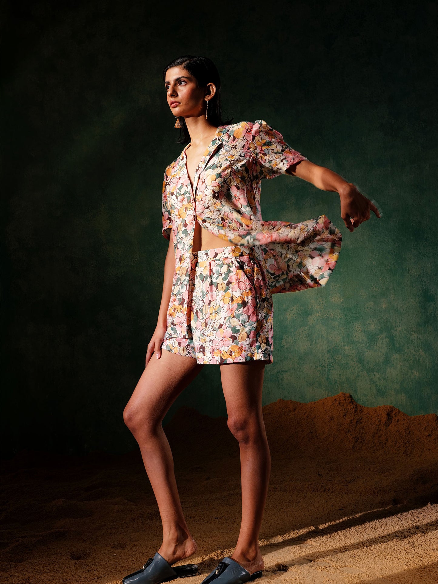 Women's Pink Blossom Coord Set A Printed Paradise By Room9 The Popup Store