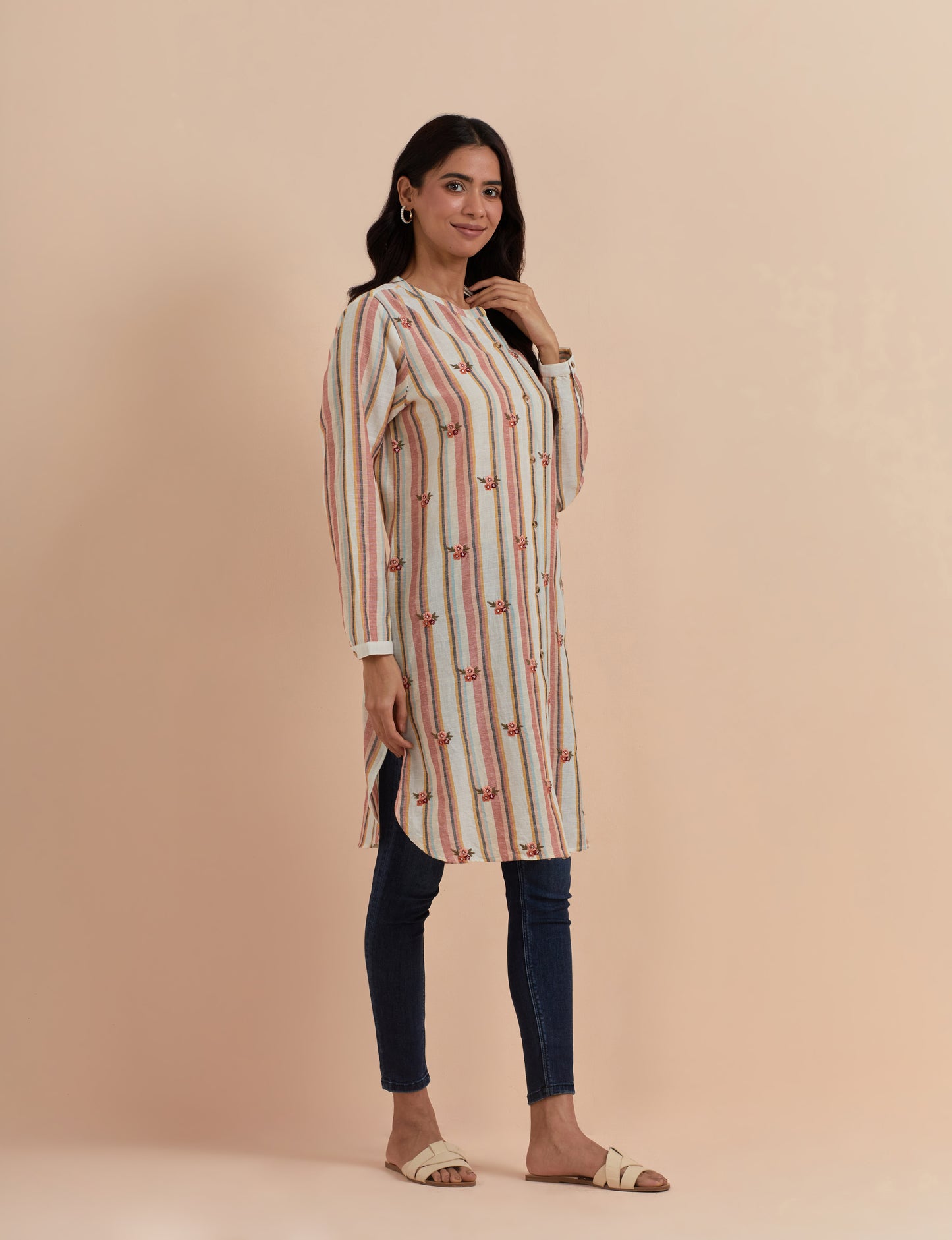 Women's Multi Striped Tunic By Room9 The Popup Store