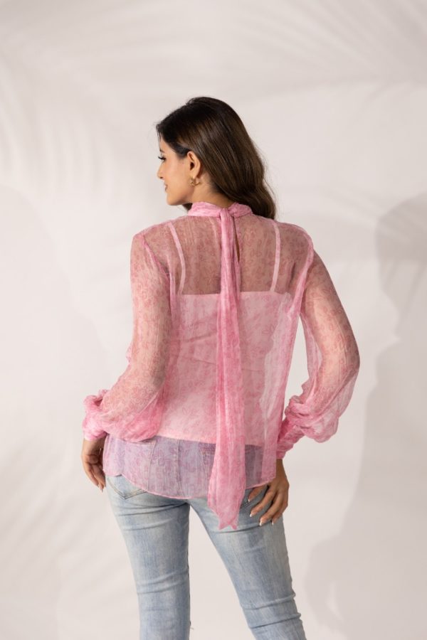 Women's Cherry Blossom High-Neck Top By Room9 The Popup Store