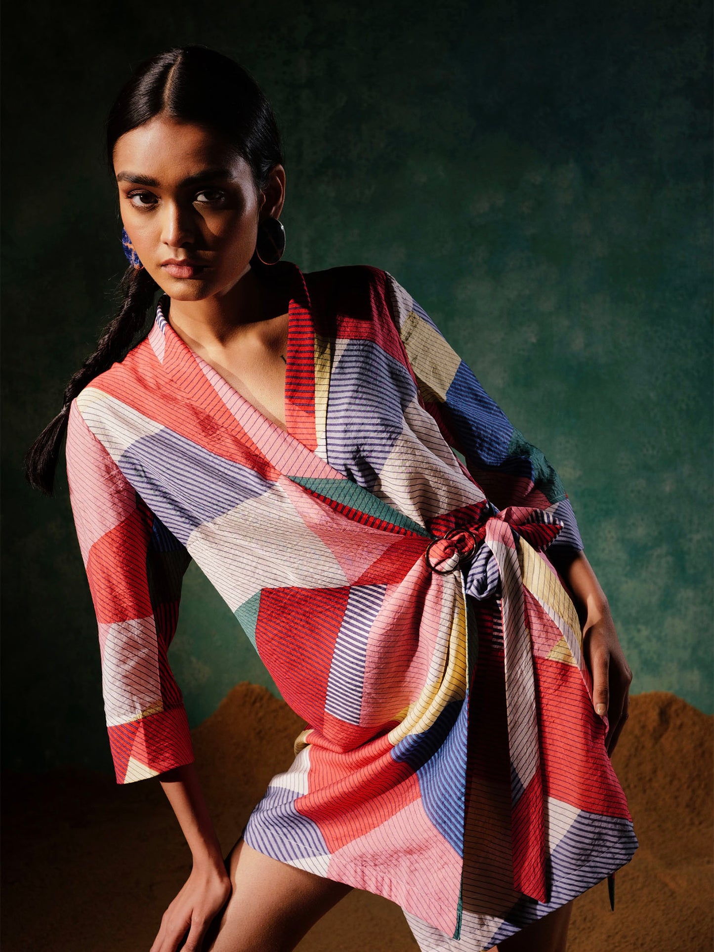 Women's Scarlett Color Blocked Blazer Dress A Printed Paradise By Room9 The Popup Store