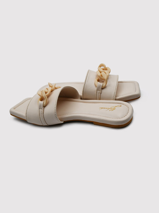 Women's YS106 Buckle Flats By Room9 The Popup Store
