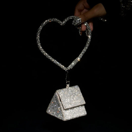 Women's Nano Charm Bag With Crystal Handle By Room9 The Popup Store