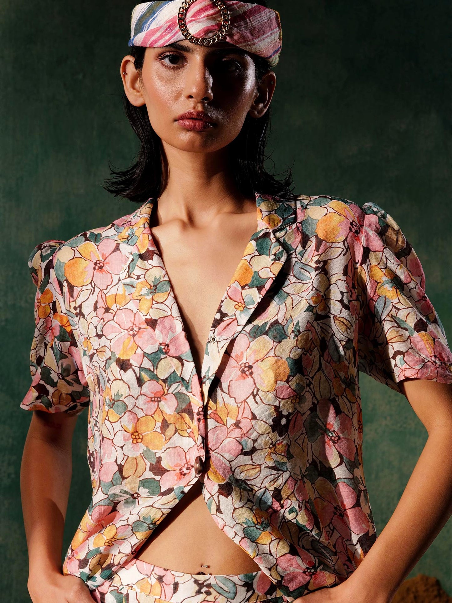 Women's Pink Blossom Coord Set A Printed Paradise By Room9 The Popup Store