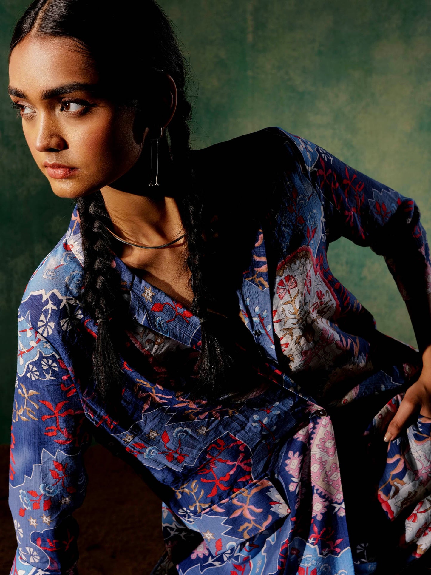 Women's Sapphire Coord Set A Printed Paradise By Room9 The Popup Store