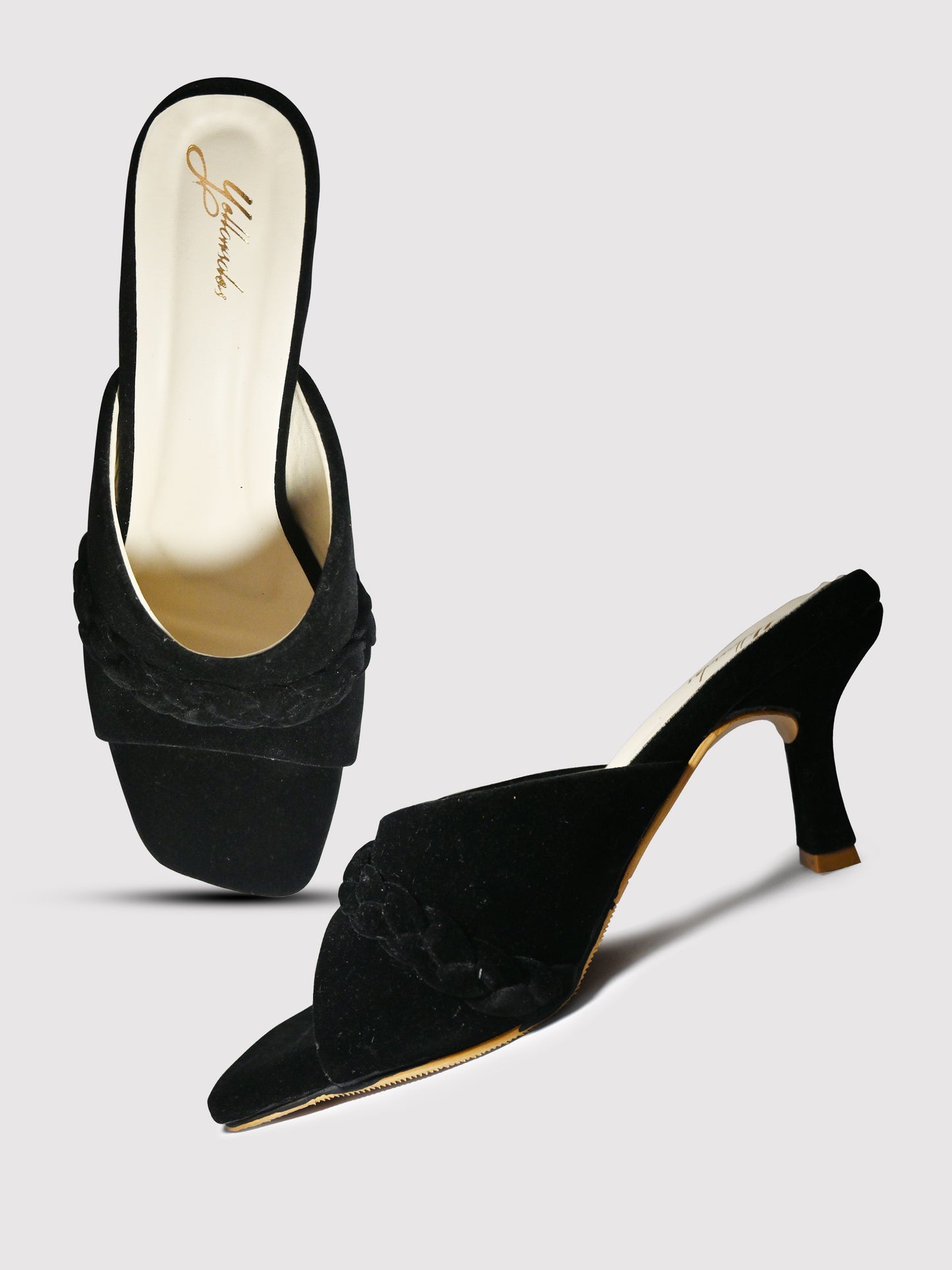 Women's YS104 Black Heels By Room9 The Popup Store