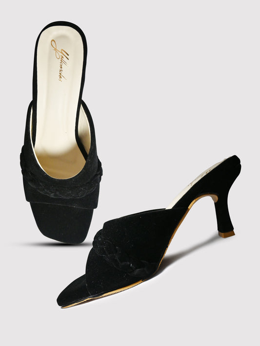 Women's YS104 Black Heels By Room9 The Popup Store