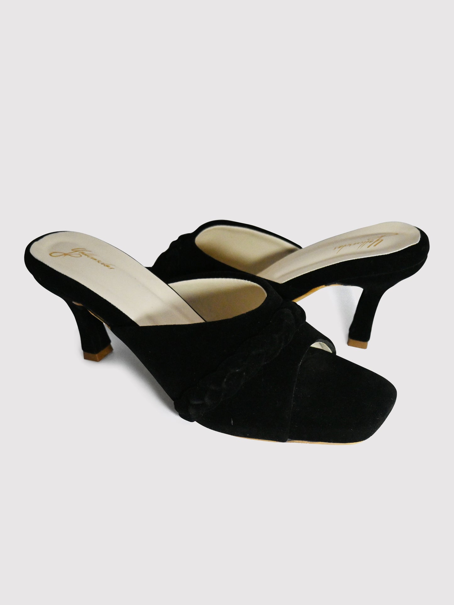 Women's YS104 Black Heels By Room9 The Popup Store