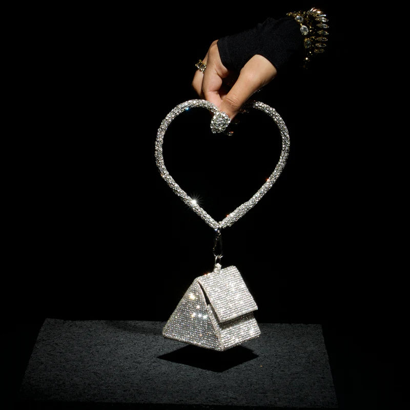 Women's Nano Charm Bag With Crystal Handle By Room9 The Popup Store