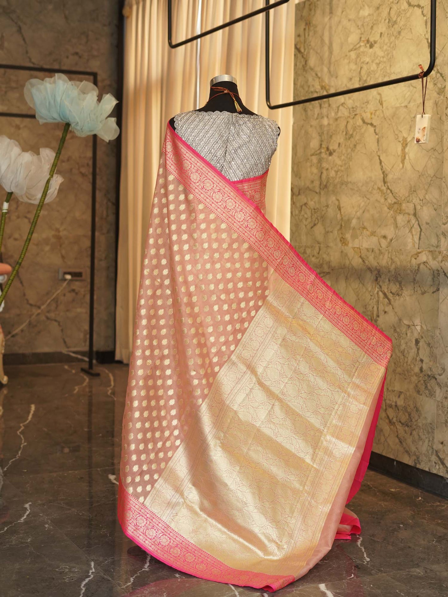 Women's Rosaline Zephyr Glamour Saree  By Room9 The Popup Store