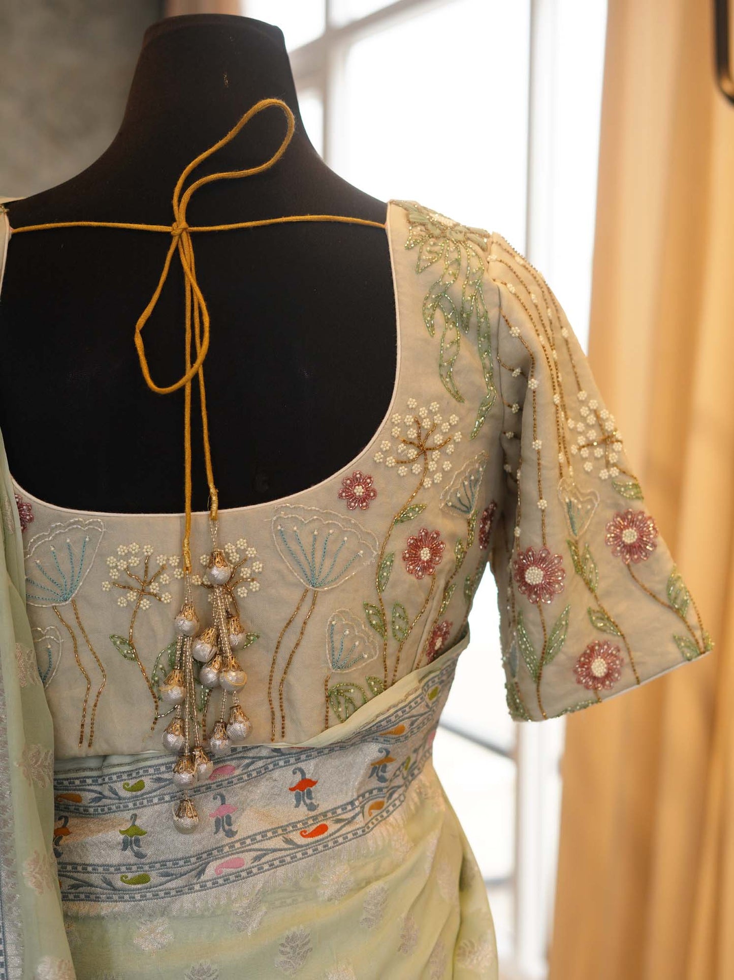 Women's Minty Breeze Serenity Saree By Room9 The Popup Store