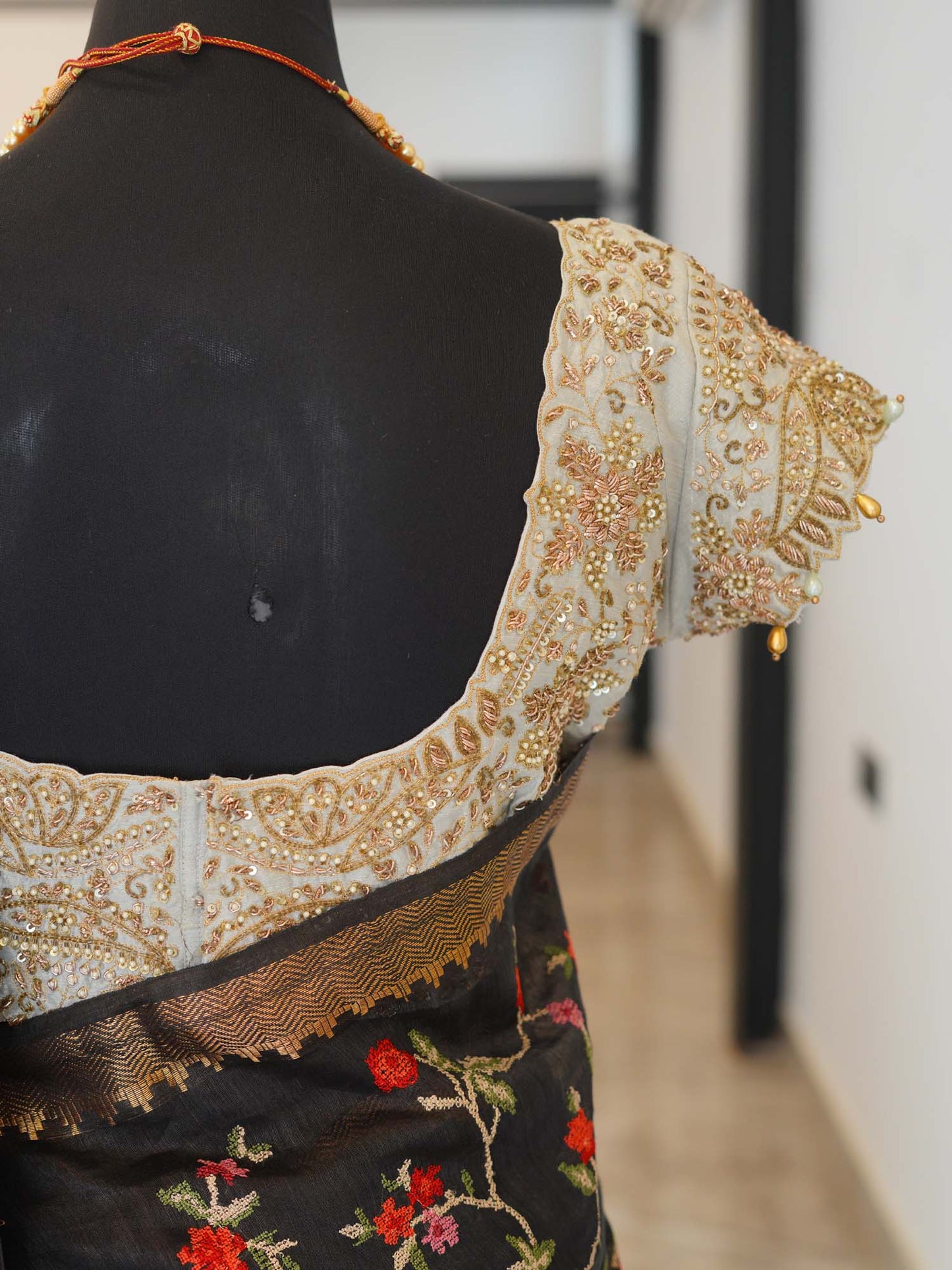 Women's Smoky Petal Symphony Saree By Room9 The Popup Store