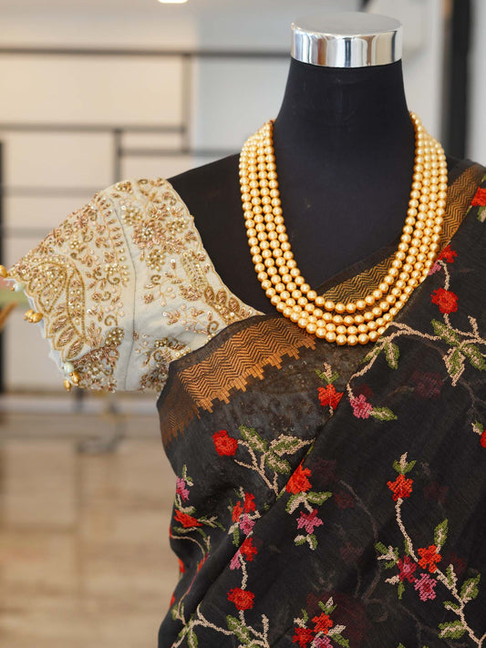 Women's Smoky Petal Symphony Saree By Room9 The Popup Store