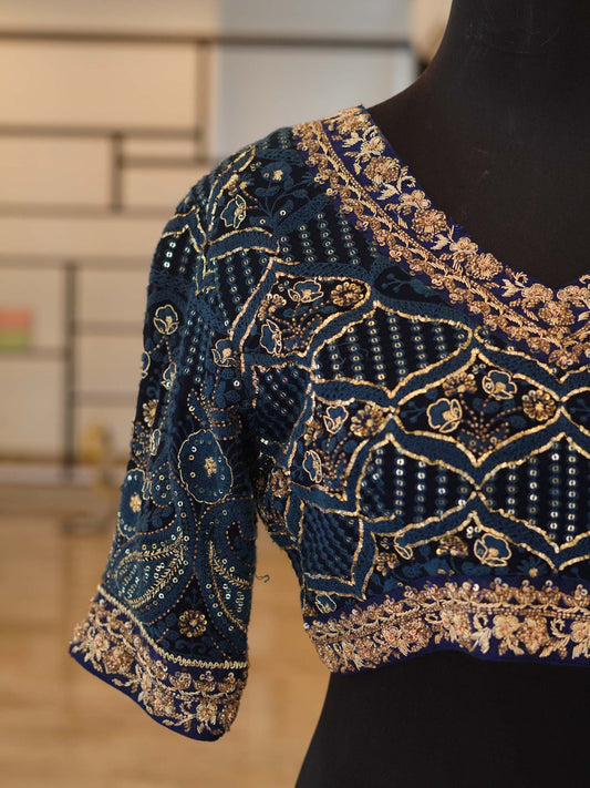 Women's Midnight Enchantment Elegance Embroidered Blouse By Room9 The Popup Store